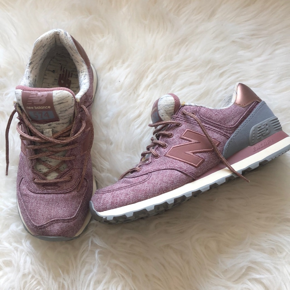 Pink New Balance sneakers